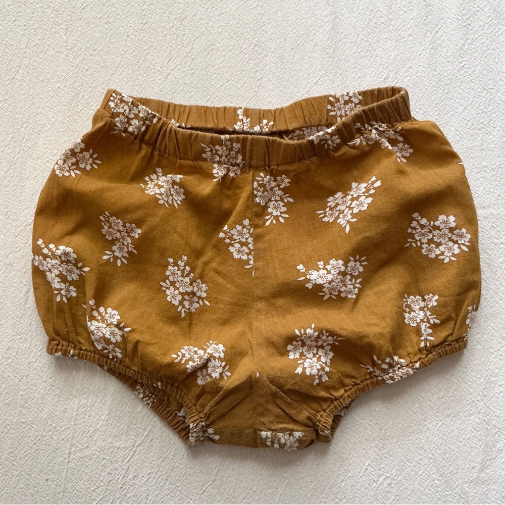 Little cotton clothes 2-3Y Mustard Floral Bloomers